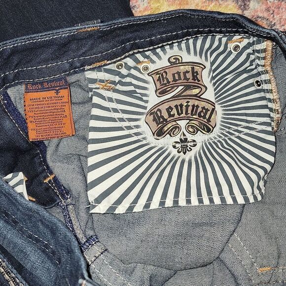 Rock Revival Sherry Easy Skinny Stretch Jean Size 34 x 32 - Picture 4 of 15